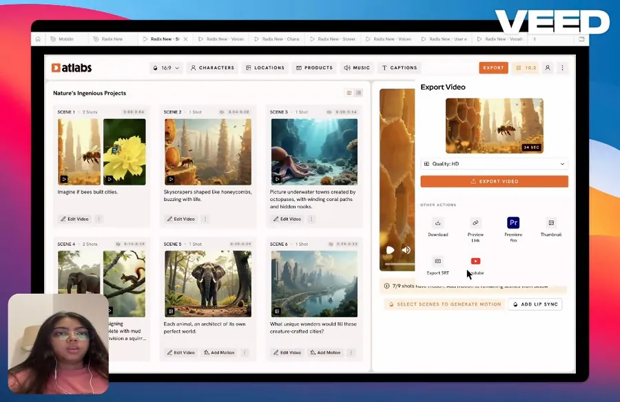 Video: publishing to YouTube from the Atlabs export panel